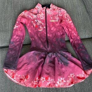 Pink Floral Skater Dress